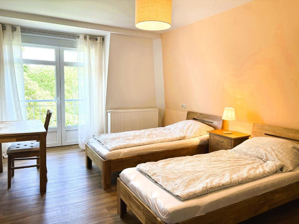 Apartmenthaus Landeskrone Dresden für Gruppen bis 20 Personen, 2 Wohnungen, Sauna, Dachterrasse & Garten 6