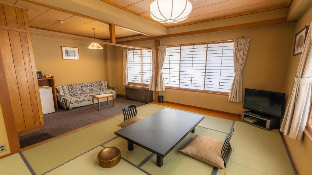 Coin salon dans l'établissement Yumotoya