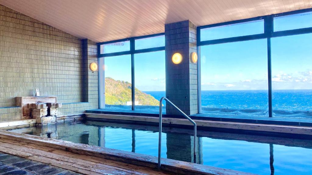 Maison avec Piscine - Vue sur Océan dans l'établissement Itoen Hotel Atagawa, à Higashiizu