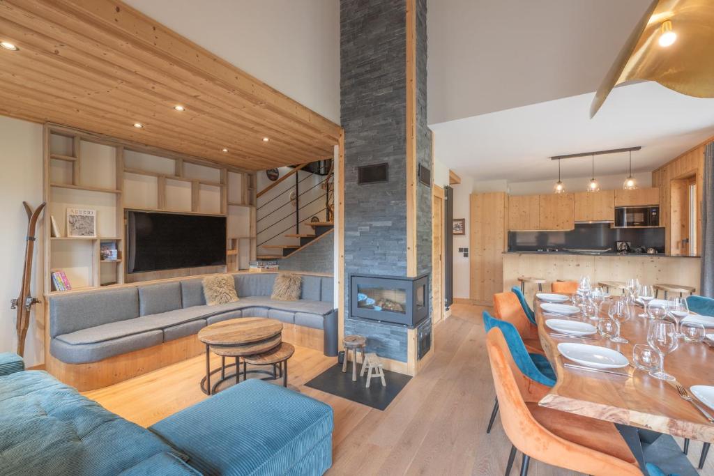 Alpe d'Huez Houses - Hameau de Clotaire - Le cocon blanc - Duplex 5 chambres - cheminée wellness - Ski aux pieds