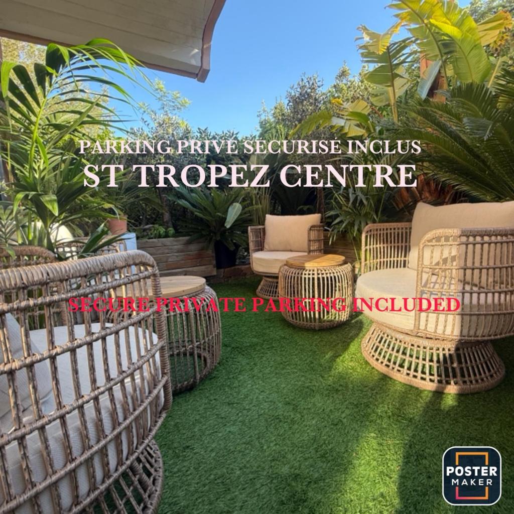 Saint Tropez centre parking et jardin privé inclus