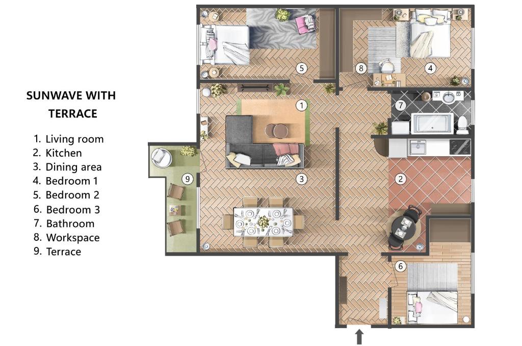 Sunwave with Terrace 280 Mbps Old Town Renovated 6