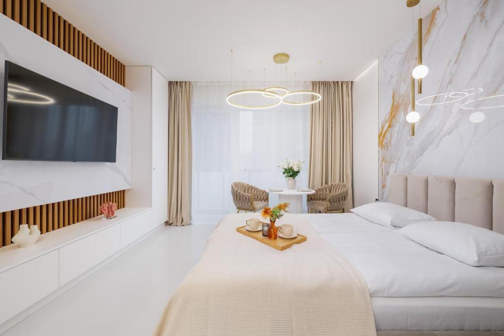 Eleganckie Apartamenty Zabrska z Parkingiem w Centrum Katowic Przy Rynku by Noclegi Renters 8
