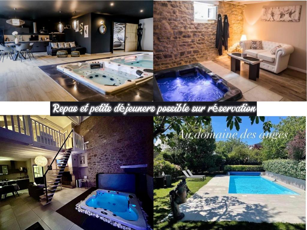 Au domaine des anges, 3 gîtes luxueux avec Jacuzzi privatif, sauna, mini-piscine, piscine extérieure chauffée en saison 8