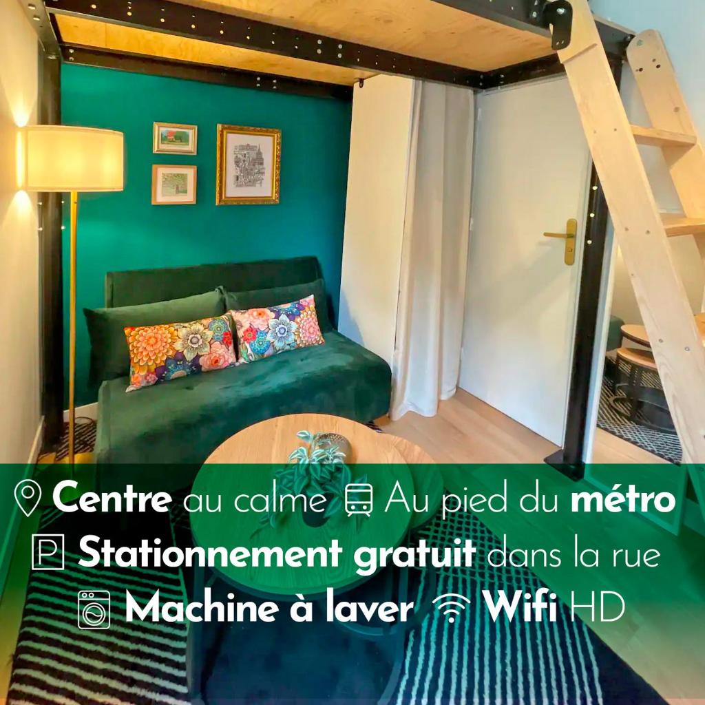Studio au calme rénové près gare et centre 2