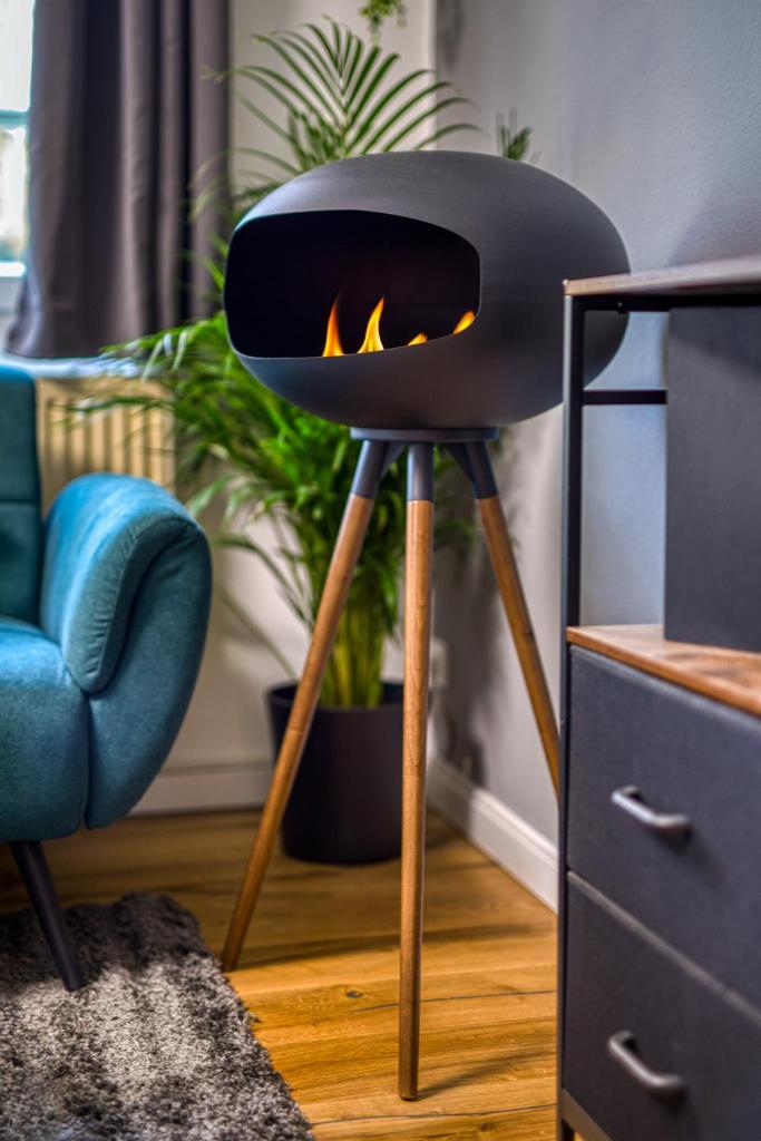 DresdenStay Modern 3 Schlafzimmer Balkon Kamin PS4 7
