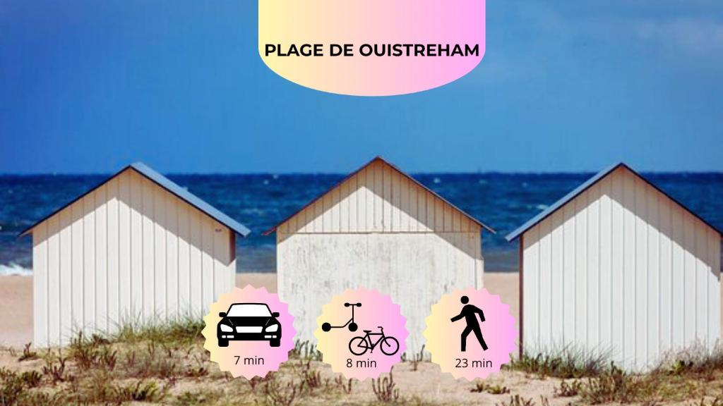 La Coquille Séjour en Duo Confort Maisonnette de bourg à Ouistreham - Situation idéale commerces & plage - Wifi et linge inclus 6