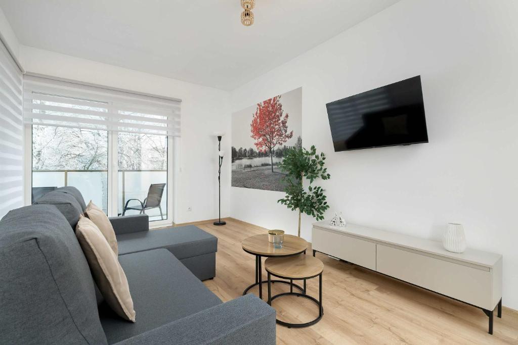 Modern Apartment with Parking and Balcony near the City Center by Noclegi Renters 5