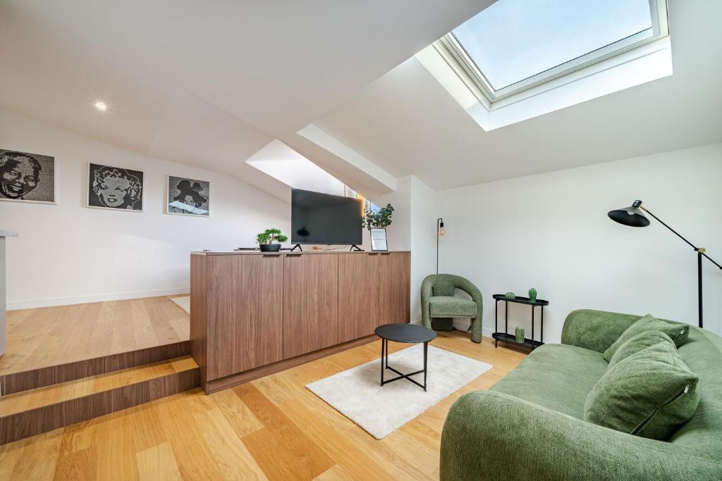 Emplacement exceptionnel Deux Chambres AC WIFI