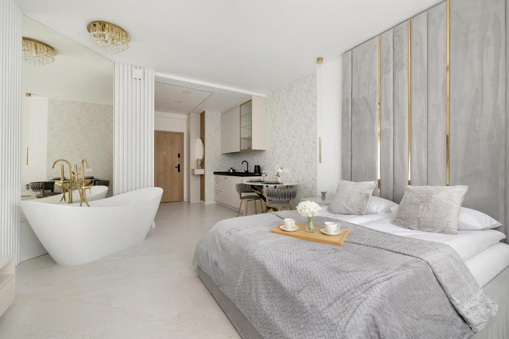 Eleganckie Apartamenty Zabrska z Parkingiem w Centrum Katowic Przy Rynku by Noclegi Renters 1