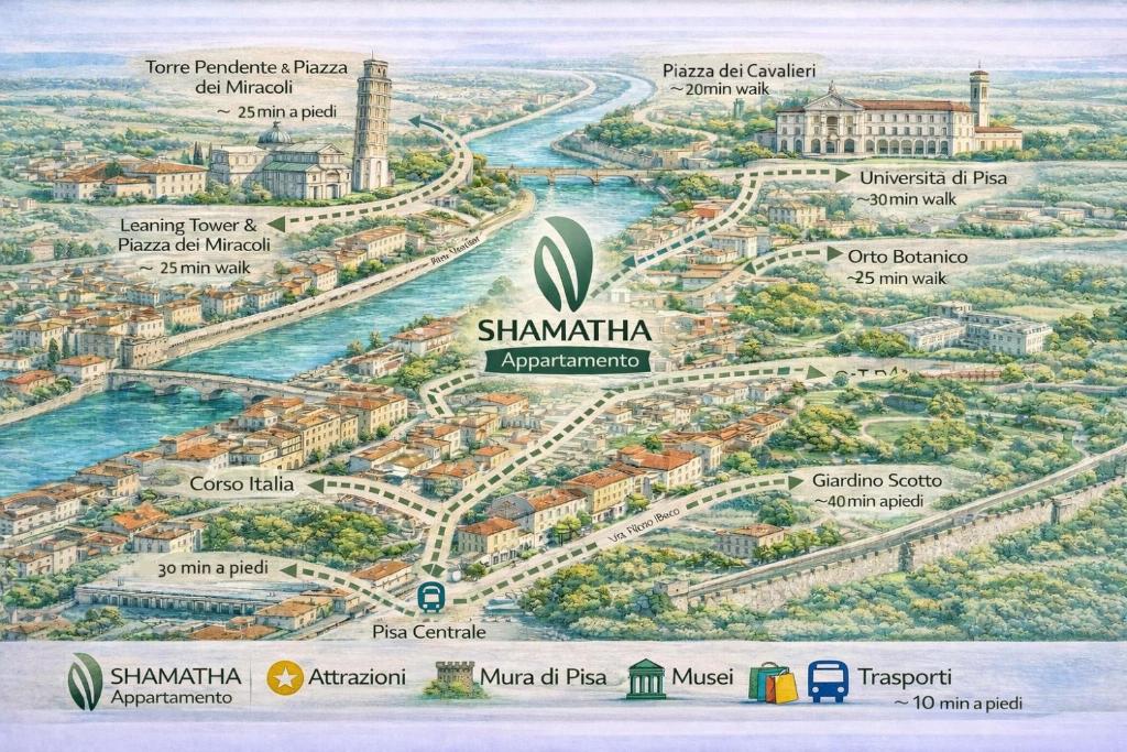 Shamatha Family Apartment Pisa Parking 6