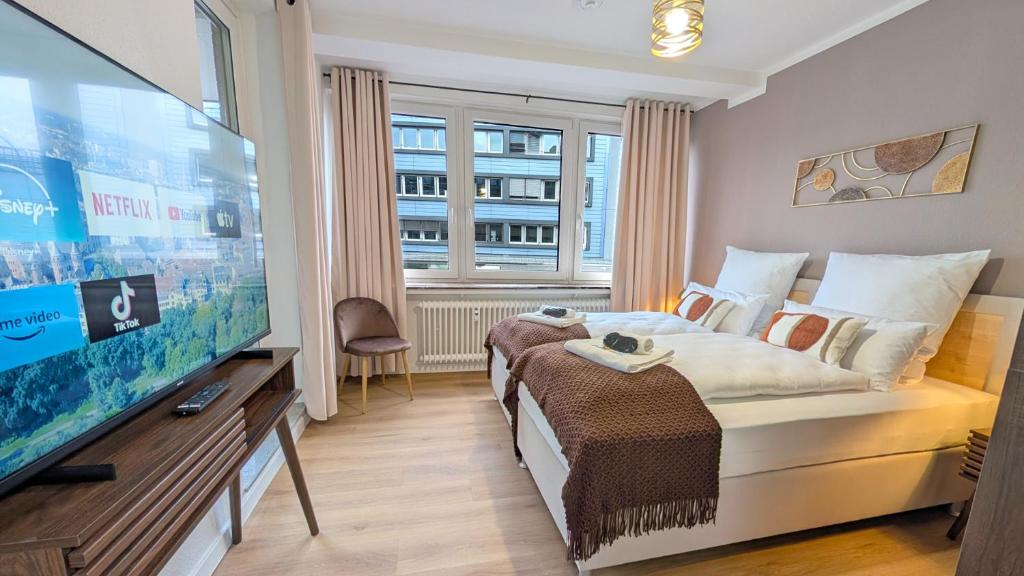 WESTERsuites - Mokka - 3BR Zentral Balkone WLAN 7 Betten Waschtrockner 5