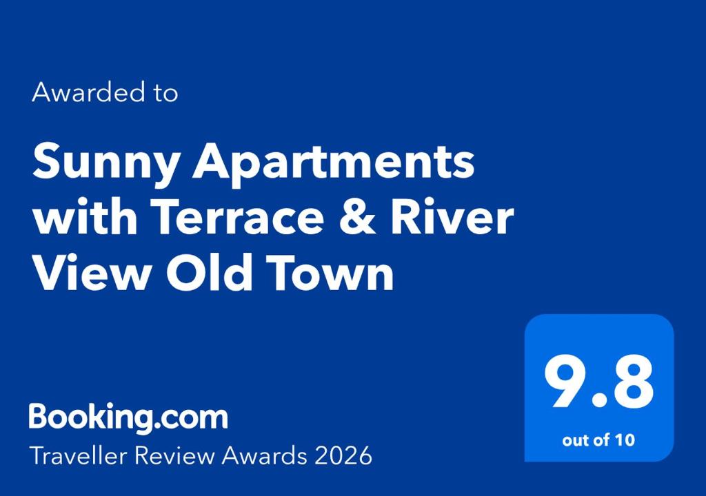 Sunny Apartments with Terrace & River View Old Town 8