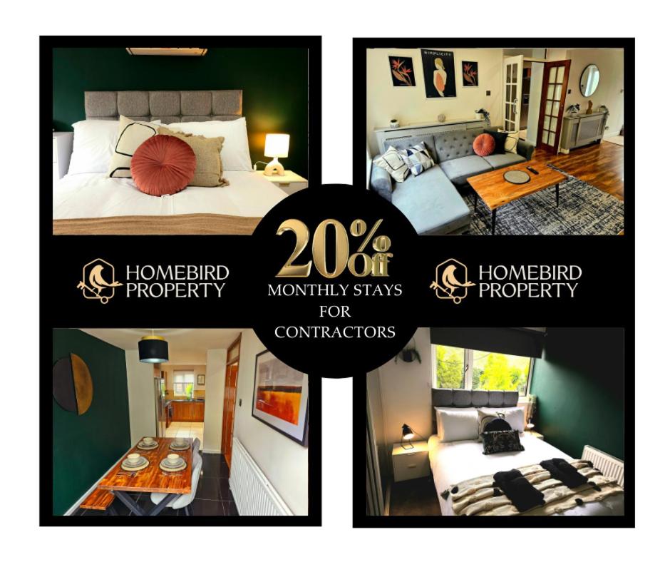 2 Large Bedroom House By Homebird Property Management Short Lets & Serviced Accommodation Leeds With Private Parking & Garden 1