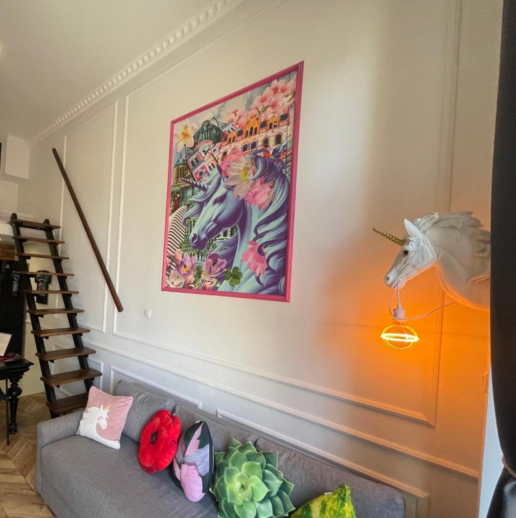 Loft z Antresolą i Balkonem w Centrum Przystań Jednorożca Klimatyzacja Faktura 7