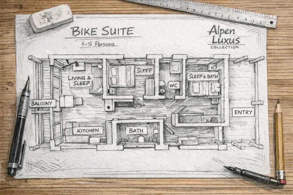 BIKE Suite - Balkon & Saunazugang 5
