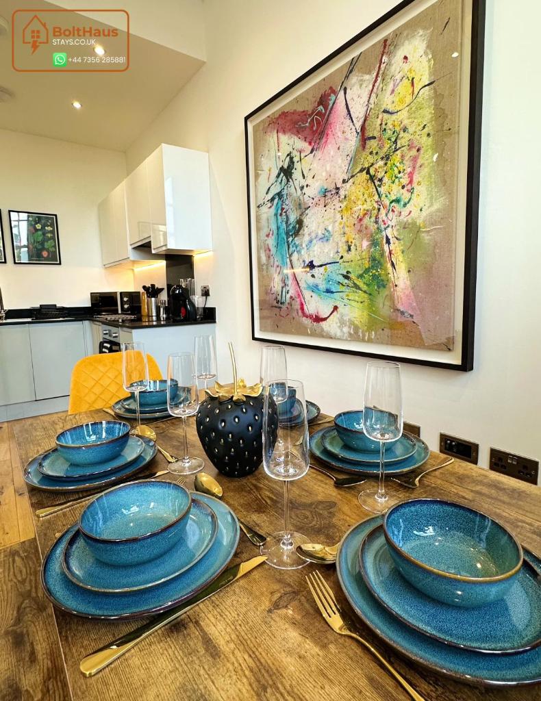 Eclipse Apartment - Modern 2 Bed 6 guest Apartment - Jewellery Quarter Birmingham City Centre 4