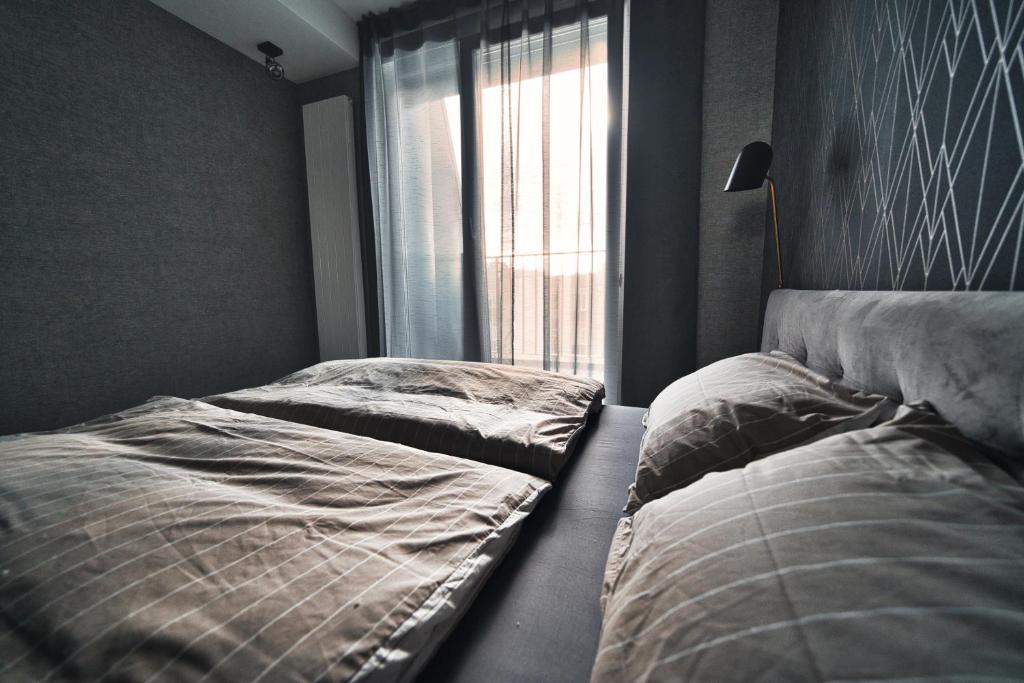 Modern central Riga apartment with balcony, gym access, dedicated parking, kitchen & AC 3