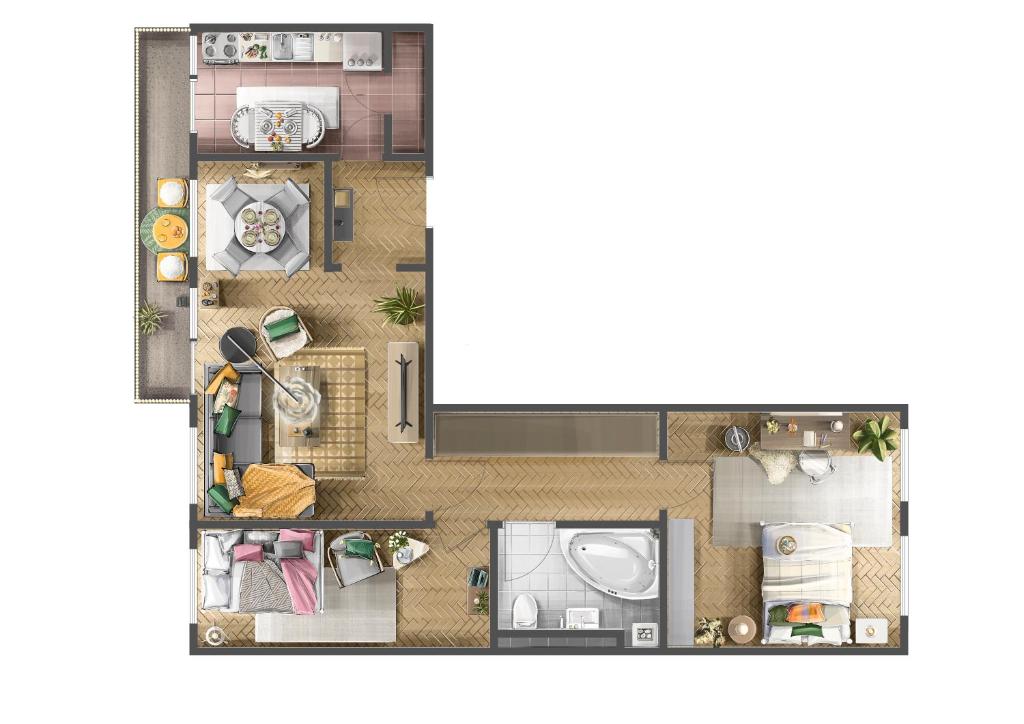 Sunny Apartments with Terrace & River View Old Town 7