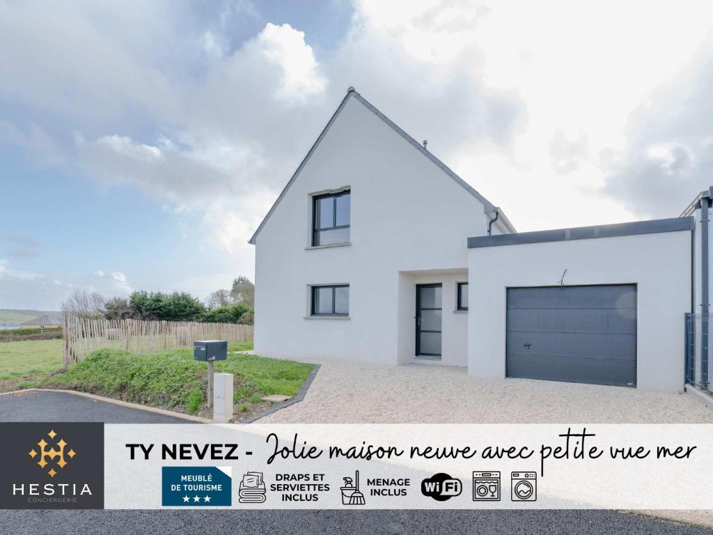 TY NEVEZ - Jolie maison neuve avec petite vue mer 1