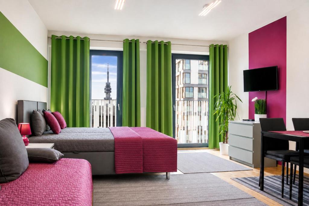 Prague apartment in residential tower · parking 5