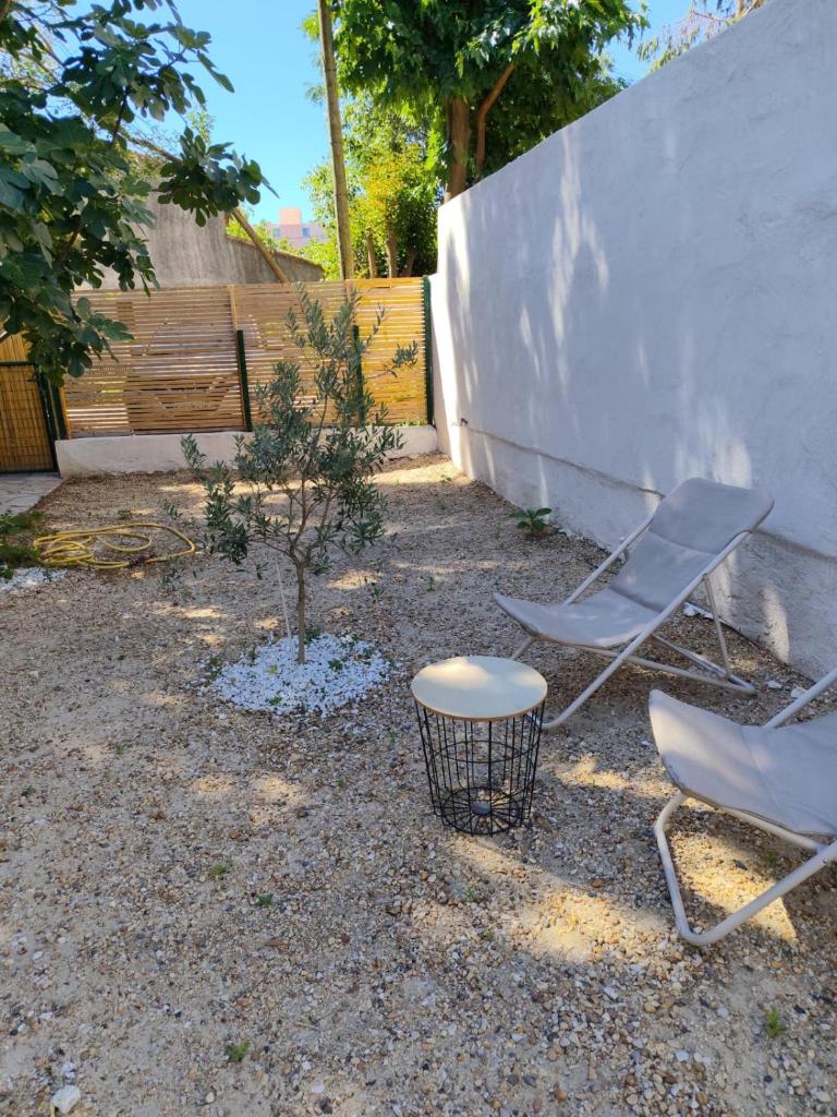 Charmante maison 2 chambres proche du centre jardin 7