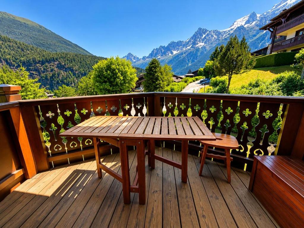 Les Houches vue magnifique avec piscine,pied des pistes de ski,garage