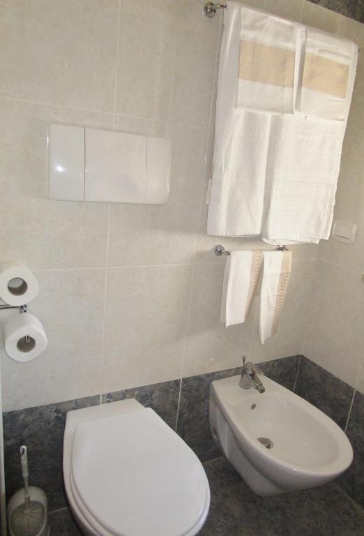 Koupelna v ubytování Hotel Ponte