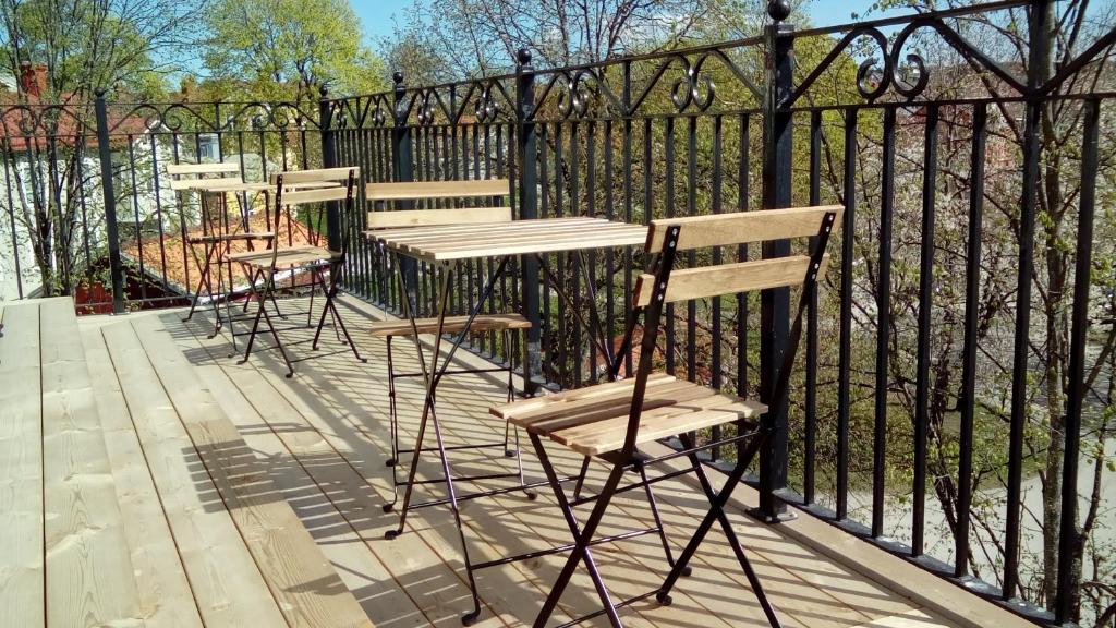 Balkón nebo terasa v ubytování Hotell Temperance