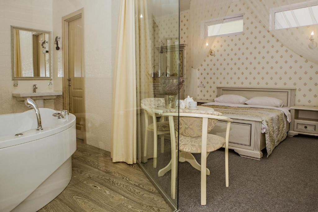 Koupelna v ubytování Mini Hotel Ryleev