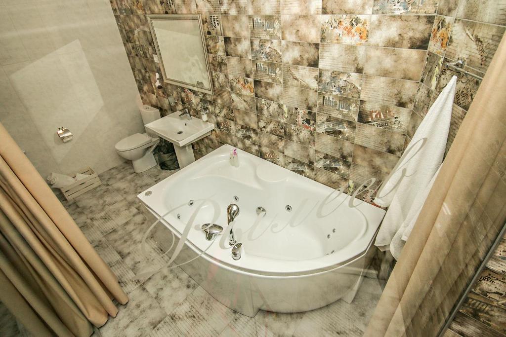 Koupelna v ubytování Mini Hotel Ryleev
