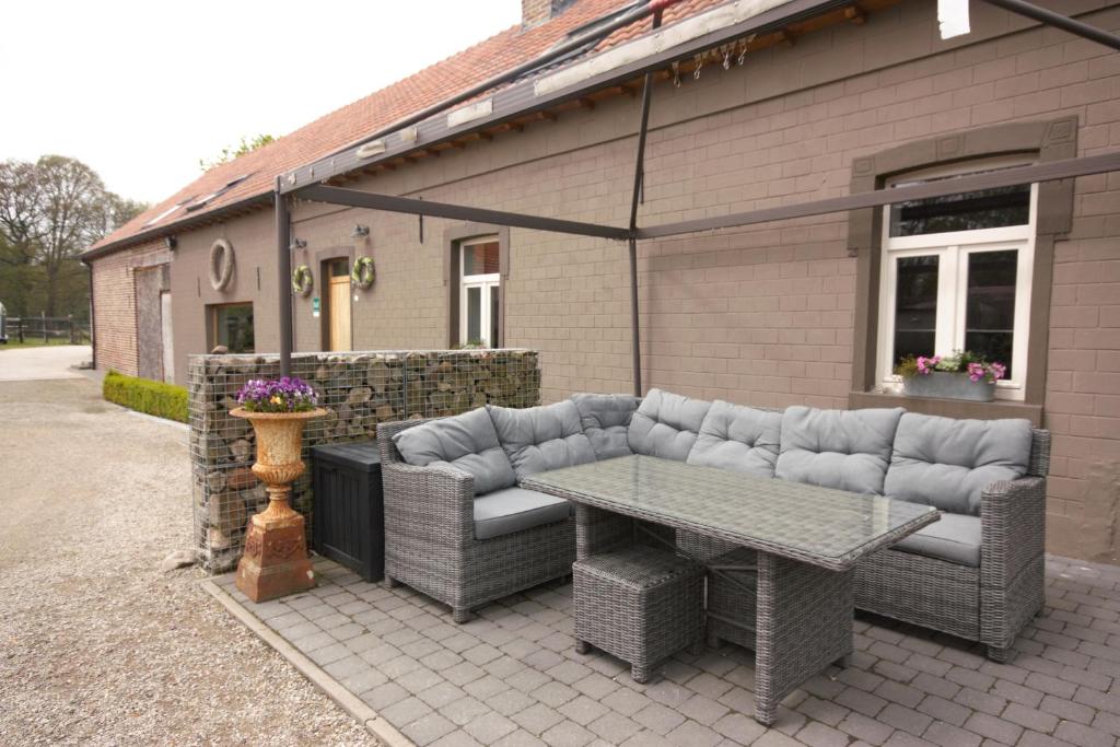 Posezení v ubytování B&B Crijbohoeve