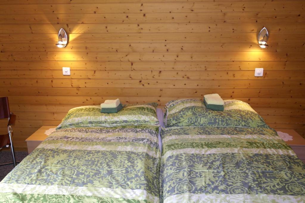 Postel nebo postele na pokoji v ubytování Hotel-Restaurant Stechelberg Bed & Breakfast
