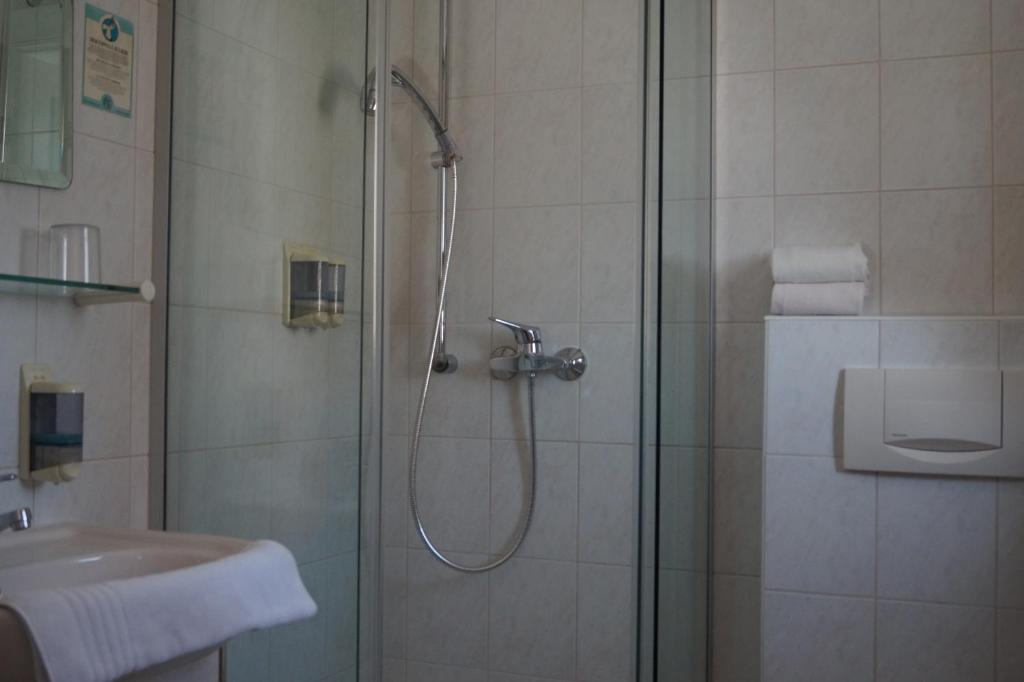 Koupelna v ubytování Gasthof zur Traube