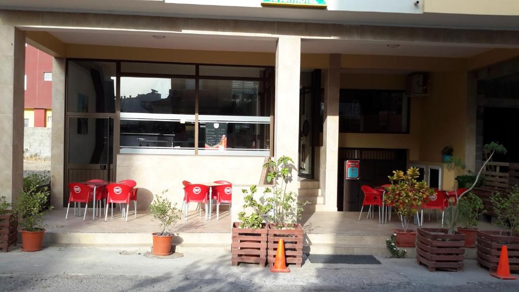 Budova, kde se aparthotel nachází