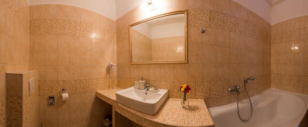 Koupelna v ubytování Apartmány LAGUNA