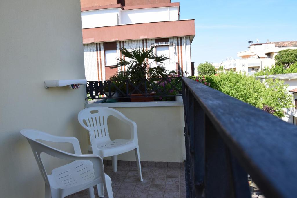 Balkón nebo terasa v ubytování Hotel Luciana