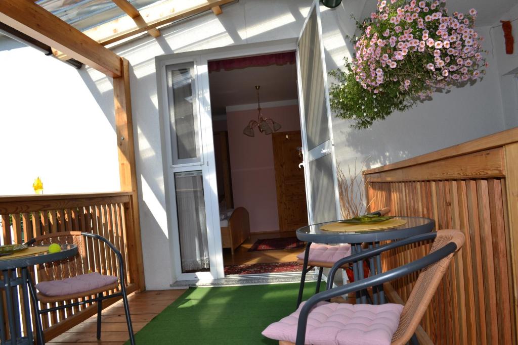 Posezení v ubytování Landhaus zum Siebenschläfer