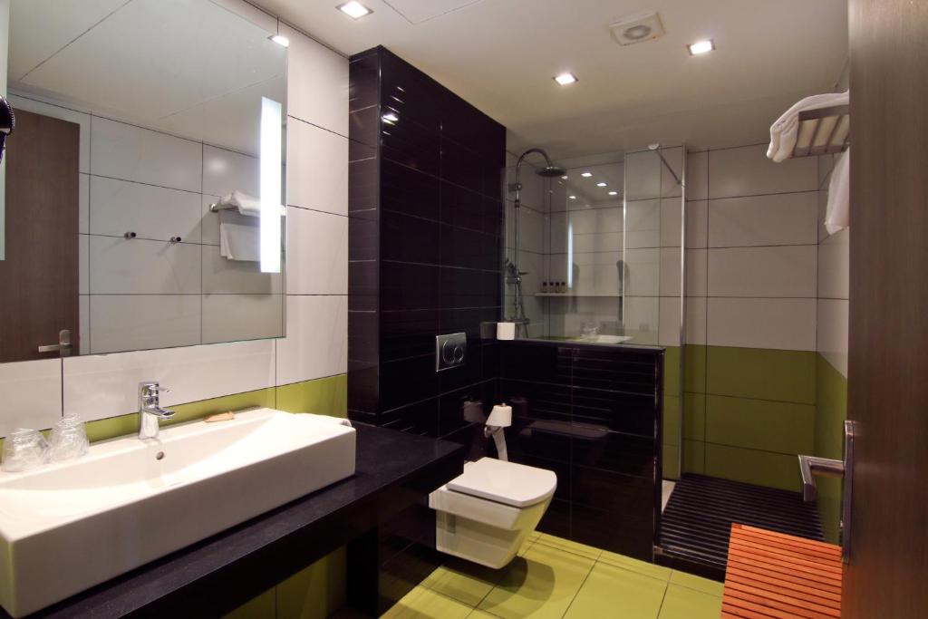 Koupelna v ubytování Dolcet L´Hotel