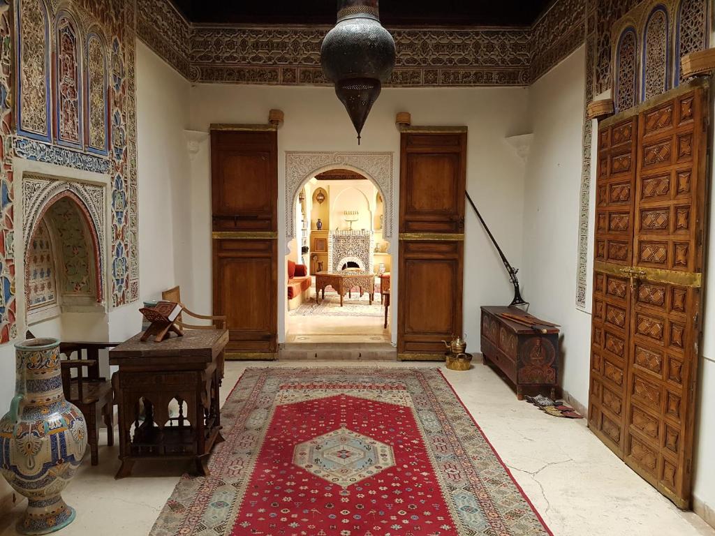 Posezení v ubytování Riad Ben Youssef