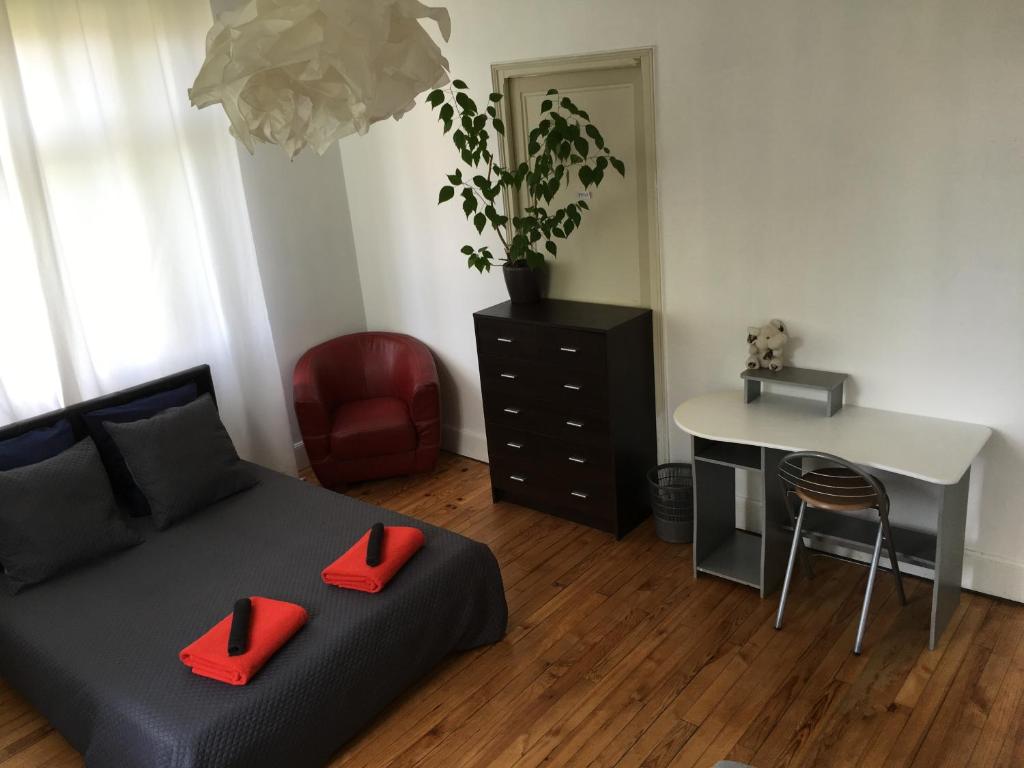 Posezení v ubytování Chez Dan et Véro - Chambre d'hôte