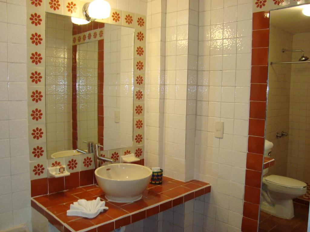 Koupelna v ubytování Casa Tlaquepaque