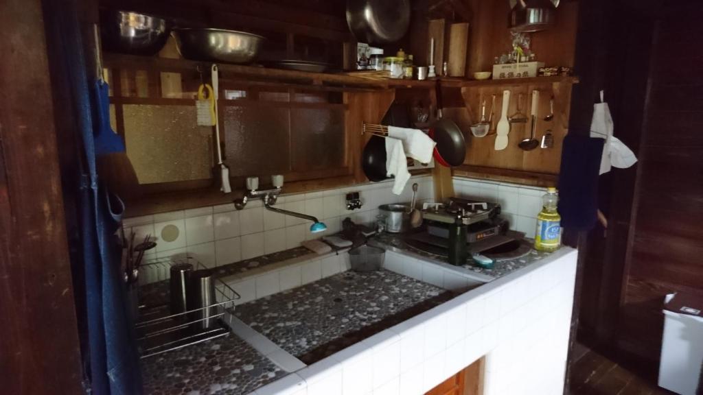 Kuchyň nebo kuchyňský kout v ubytování Guesthouse Okagesan