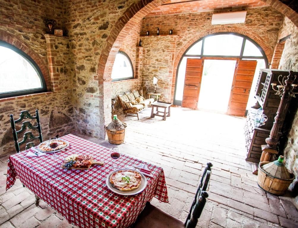 Posezení v ubytování Podere La Capacciola