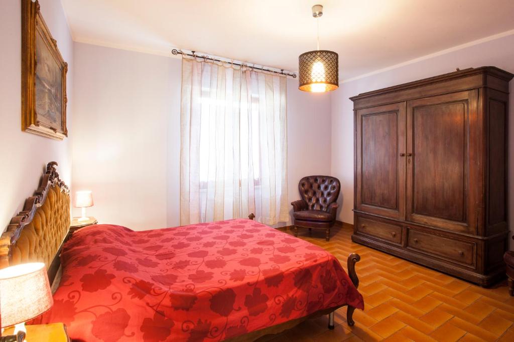 Postel nebo postele na pokoji v ubytování Podere La Capacciola