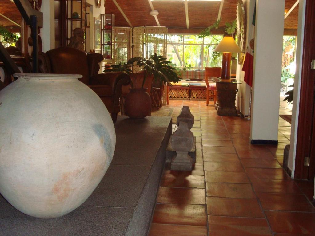 Posezení v ubytování Casa Tlaquepaque