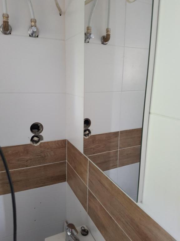 Koupelna v ubytování Meszaros apartman