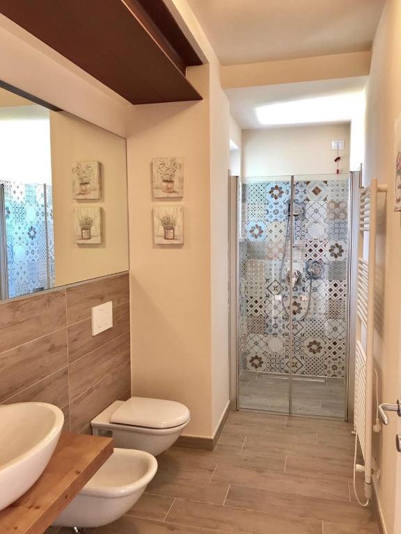 Koupelna v ubytování Casa Bardalla