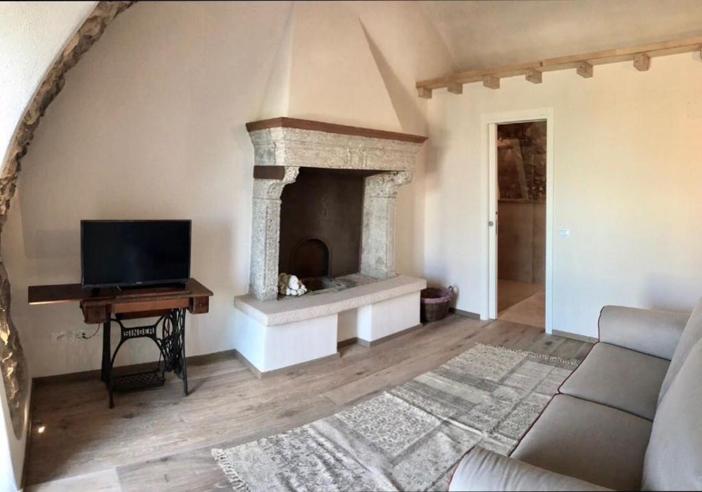 TV a/nebo společenská místnost v ubytování Casa Bardalla
