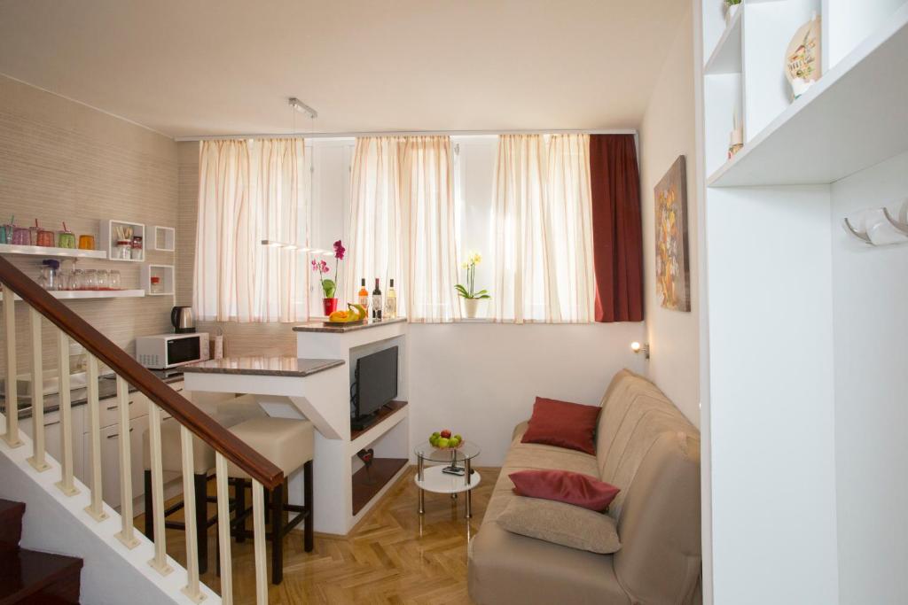 Posezení v ubytování Apartment & Room Split Lea